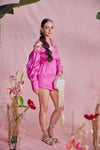 Flamingo Pink Playsuit