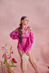 Flamingo Pink Playsuit