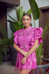 Flamingo Pink Pvc Dress