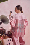 Rouge Pleated Jacket Set