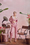 Rouge Pleated Jacket Set