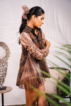 Sand Drawstring Shirt