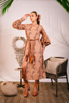 Sand Printed Dress