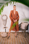 Cinnamon Embroidered Dress