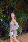 Fig Asymmetrical Printed Dress