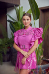 Flamingo Pink Pvc Dress