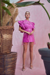 Flamingo Pink Pvc Dress
