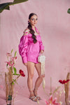 Flamingo Pink Playsuit