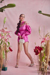 Flamingo Pink Playsuit