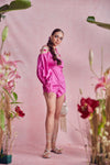 Flamingo Pink Playsuit