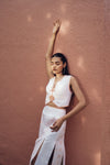Peach X Seashell Waistcoat Set