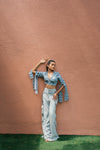 Cloud Blue Printed Co-ord Set