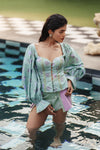 Seafoam X Orchid Shorts Set