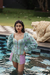 Seafoam X Orchid Shorts Set