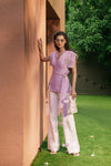 Orchid X Seashell Blouse Set