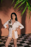 Peach X Seashell Shorts Set