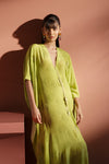 Lime Printed Kaftaan