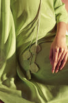 Lime Printed Kaftaan