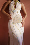 Seashell Bodycon Slit Dress