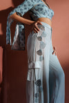 Cloud Blue Printed Co-ord Set