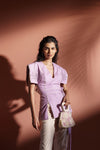 Orchid X Seashell Blouse Set