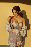 Fig Asymmetrical Printed Dress